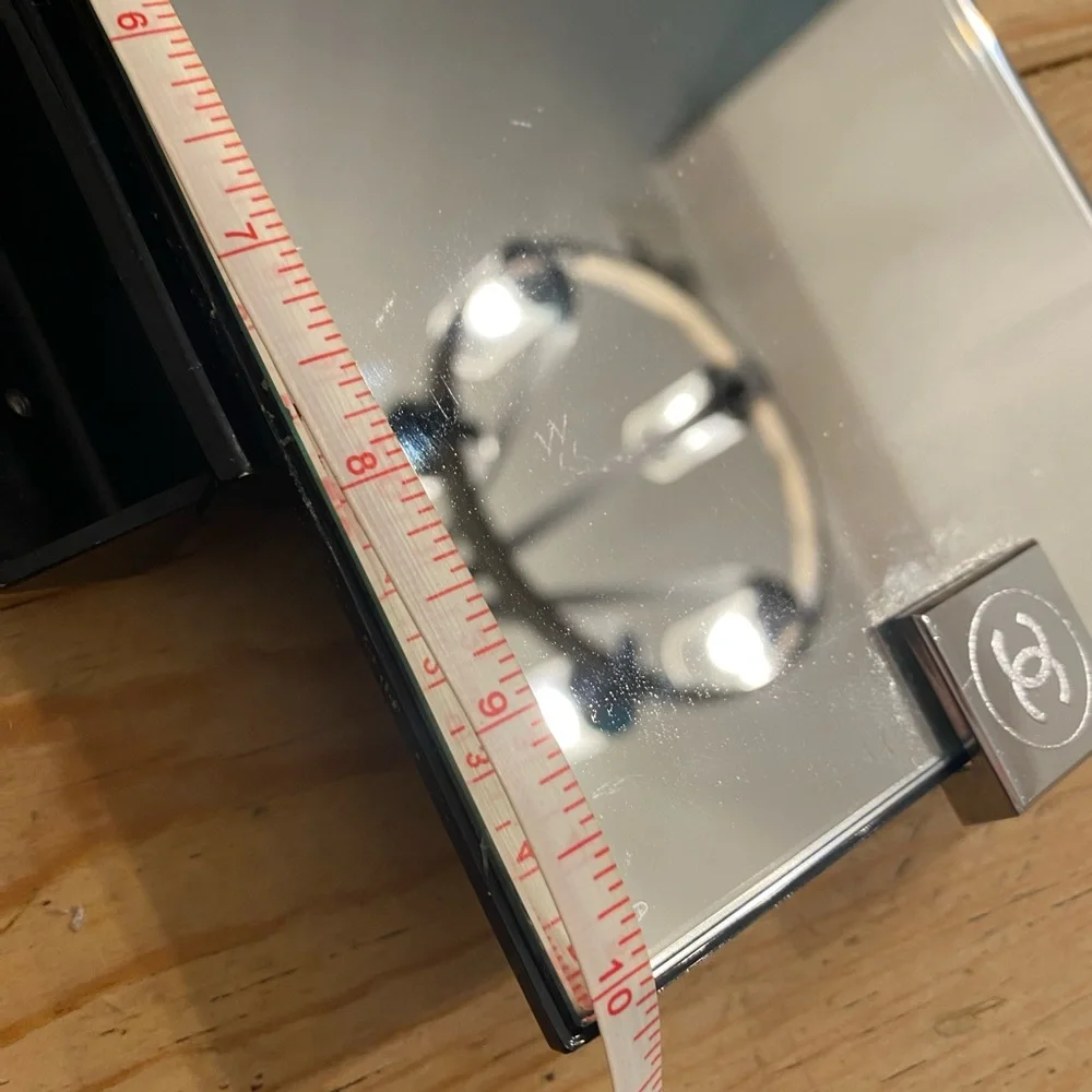 Authentic rare Chanel vanity mirror can be mounted or stand alone